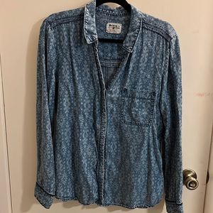 Holding Horses Printed Chambray Shirt